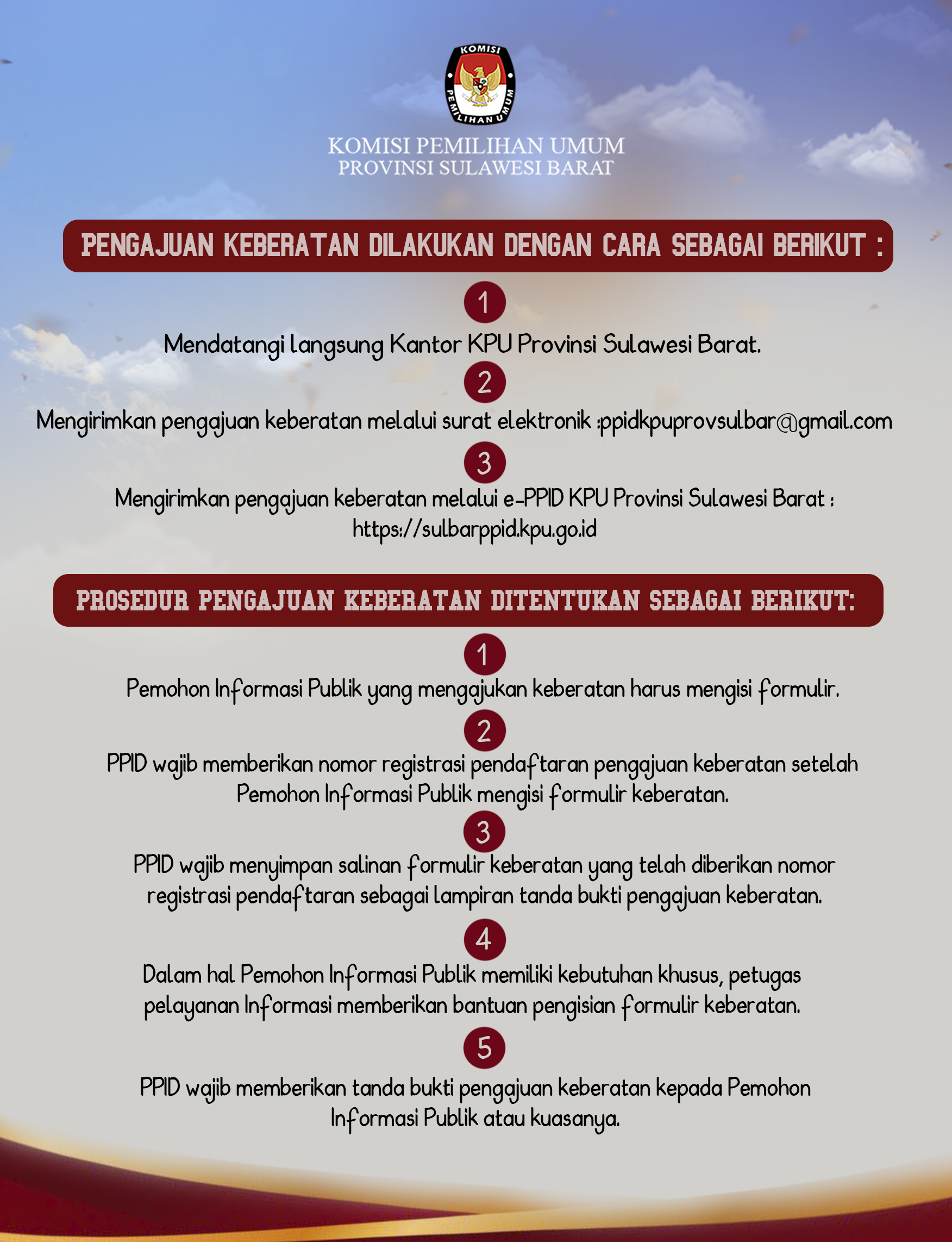 TATA CARA PENGAJUAN KEBERATAN